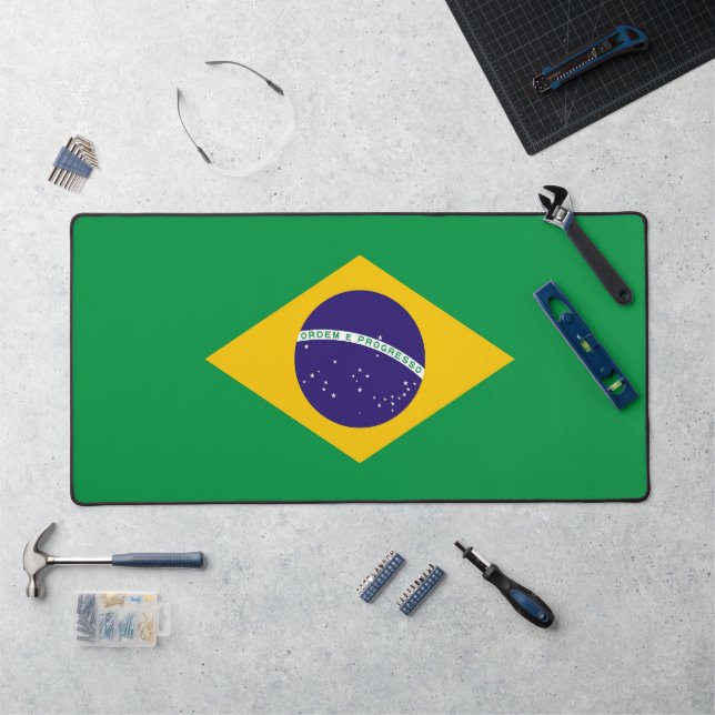 Desk Mat with flag of Brazil (Workstation)