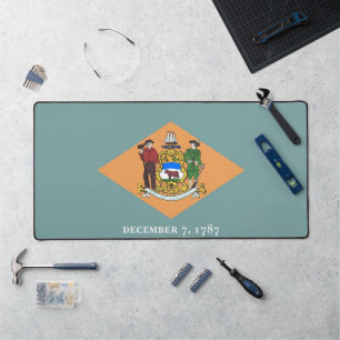 Desk Mat with flag of Delaware, USA