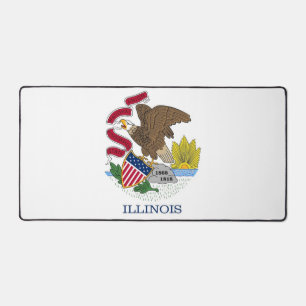 Desk Mat with flag of Illinois, USA