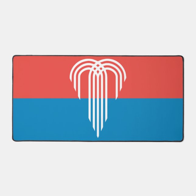 Desk Mat with flag of Kansas City, USA (Front)