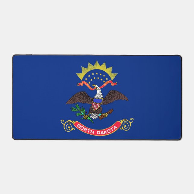 Desk Mat with flag of North Dakota, USA (Front)