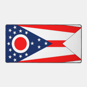 Desk Mat with flag of Ohio State, USA