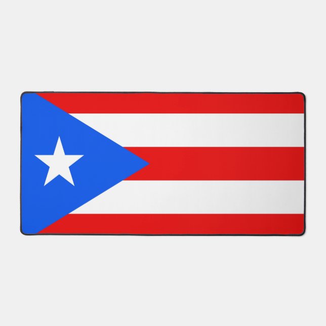 Desk Mat with flag of Puerto Rico, USA (Front)