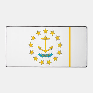 Desk Mat with flag of Rhode Island, USA