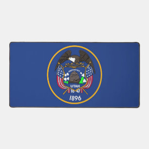 Desk Mat with flag of Utah State, USA