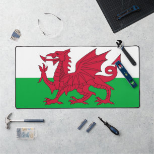 Desk Mat with flag of Wales, UK