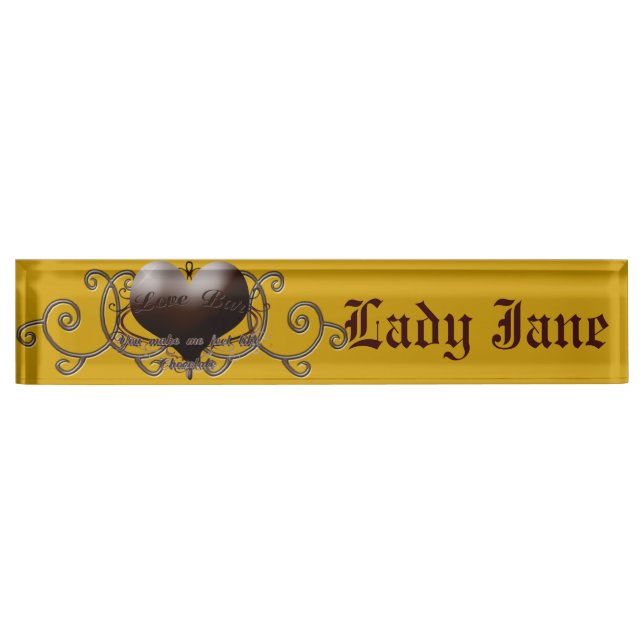 Desk Name Plate (Front)