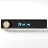 Desk Name Plate Aaron