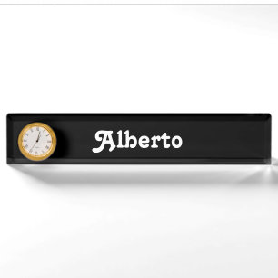 Desk Name Plate Alberto