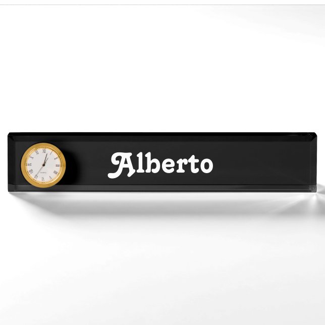 Desk Name Plate Alberto (Front)