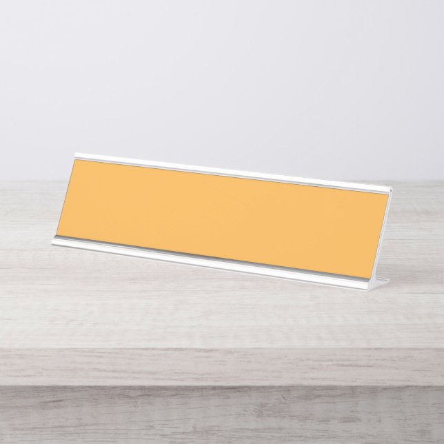Desk Name Plate | Modern Warm Office Style (Front)