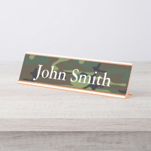 Desk Name Plate, Standard (2" x 8"), Silver Plate