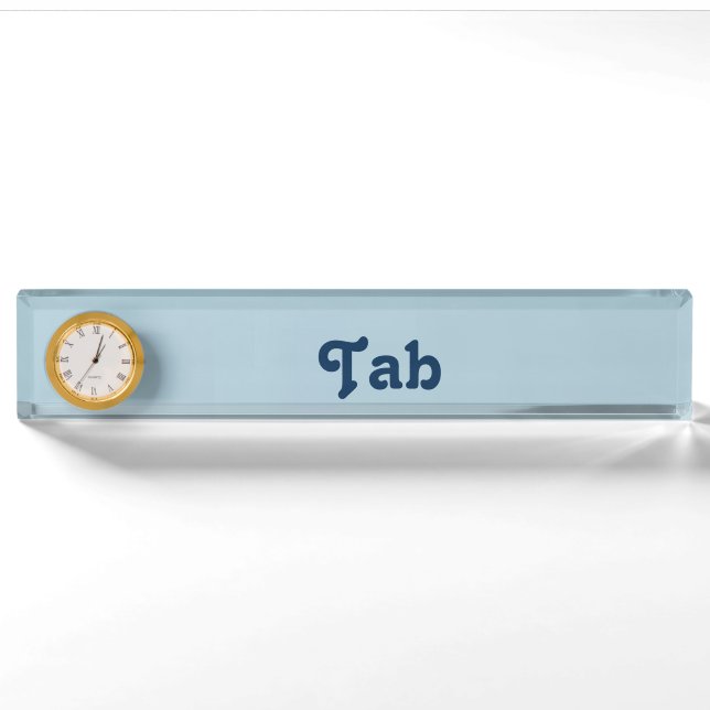 Desk Name Plate Tab (Front)