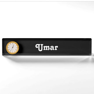 Desk Name Plate Umar