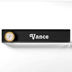 Desk Name Plate Vance