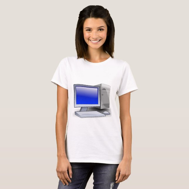 Desktop Computer T-Shirt (Front Full)