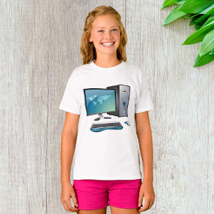 Desktop Computer with Monitor, Keyboard and Mouse T-Shirt