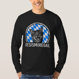 Desmiregal T with German Text Des is mir egal Gra T-Shirt