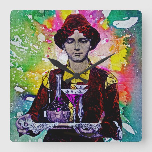 Desmond by Michael Moffa Square Wall Clock (Front)