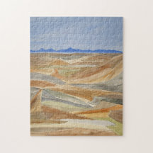 Desolate Regions Watercolor Line Art Print