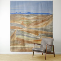 Desolate Regions Watercolor Line Art Print
