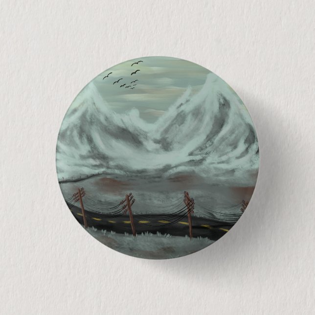 Desolate Road 3 Cm Round Badge (Front)