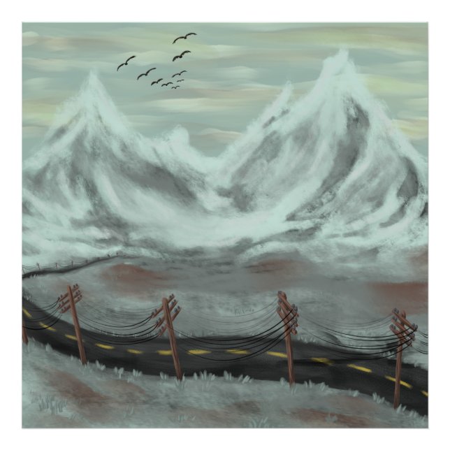 Desolate Road Photo Print (Front)