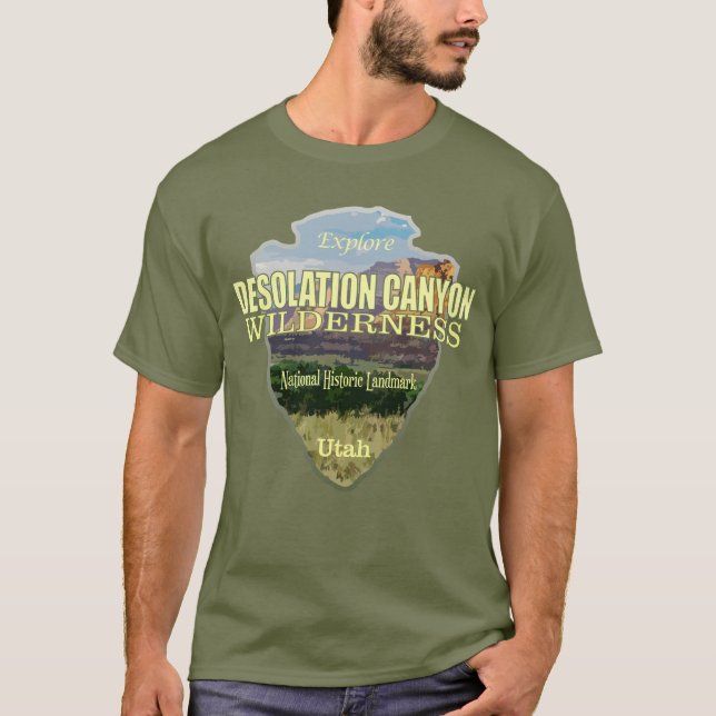 Desolation Canyon WA (arrowhead) T-Shirt (Front)
