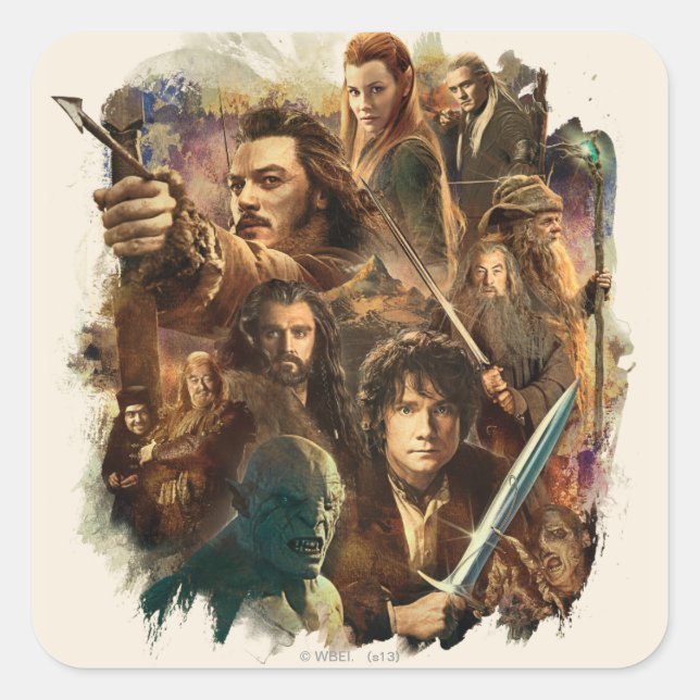 DESOLATION OF SMAUG™ Characters Square Sticker (Front)