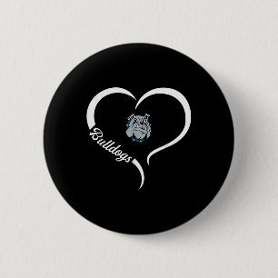 Desoto County Bulldogs Logo Half Heart Slogan Hs 6 Cm Round Badge