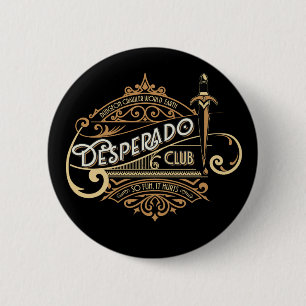 Desperado Club Logo Dungeon Crawler World: Earth 6 Cm Round Badge
