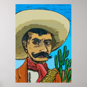 Desperado in Desert Poster