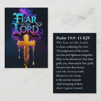 Desperate Darkwave | Psalm 19:9–11 KJV Card Box