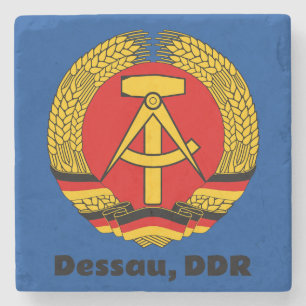 Dessau, DDR, Dessau, Germany (East German Ossi) Stone Coaster