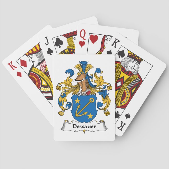 Dessauer Family Crest Playing Cards (Back)