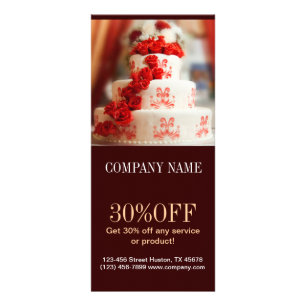 dessert bakery cake decorator wedding cake rack card