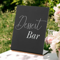 Dessert Bar Black White Wedding 
