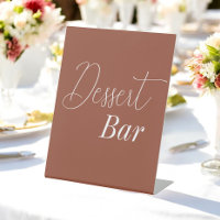 Dessert Bar Brown Terracotta Wedding 