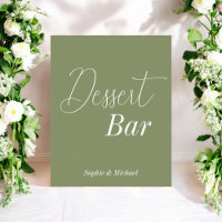 Dessert Bar Sage Green Baby Shower Wedding