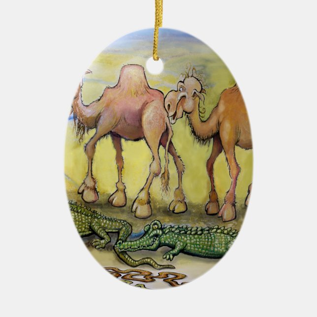 Dessert Beasts Ceramic Tree Decoration (Front)