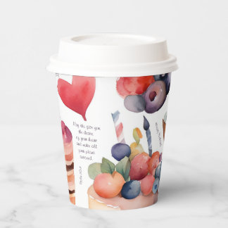 Dessert Birthday | Multi Colour Paper Cups