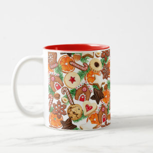 Dessert Christmas Two-Tone Coffee Mug