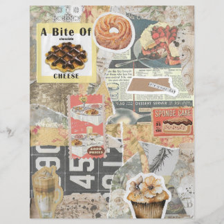 Dessert & Coffee Vintage Ephemera Decoupage
