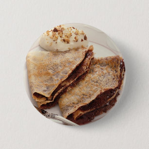 Dessert Crepes 6 Cm Round Badge