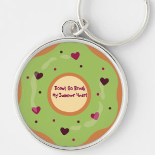 Dessert,Doughnut,Doughnut Go Break My Summer Heart Key Ring