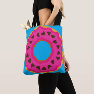 Dessert,Doughnut,Doughnut with Glaze and choco,Mod Tote Bag