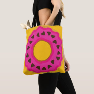 Dessert,Doughnut,Doughnut with Glaze and choco,Mod Tote Bag
