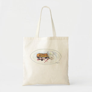 Dessert Ice Cream Peach Slice Apple Berry Recipe Tote Bag