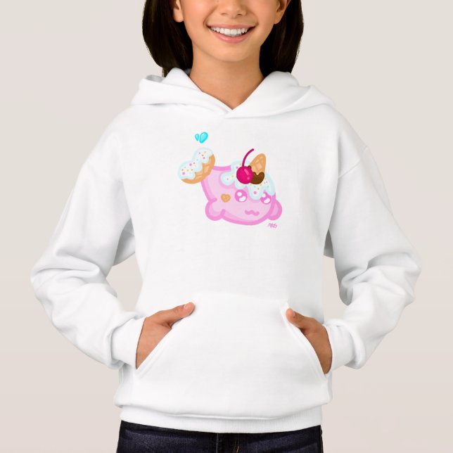 Dessert Narwhal Hoodie (Front)