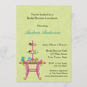 Dessert Table, Bridal Luncheon, Shower Invitation